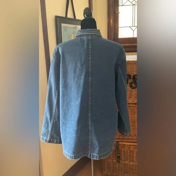Liz Claiborne Denim Barn Coat - Picture 5 of 11